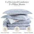 thumbnail image 2 of Elegant and Chic Winter Brush Reversible Soft Down Alt 3-Piece Comforter Set by Southshore Fine Linens, 2 of 9
