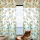 thumbnail image 5 of Cortina de gasa con diseño de peonías para puertas de cristal | Juego de 2 piezas con encaje colgante | Cortinas transparentes para ventanas francesas de dormitorio | 99,5 x 199,5 cm, 5 of 5