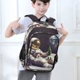 thumbnail image 6 of FORMRS Unisex School Backpack 17" Student Travel Bag with Laptop Compartment, Beige Astronaut, 6 of 7