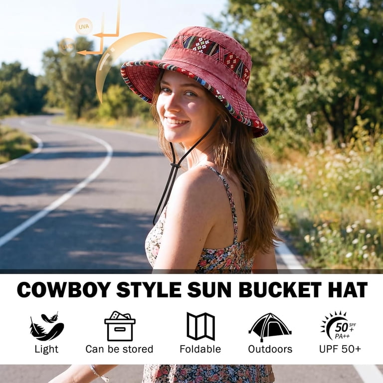 UPF 50+ Packable Bucket Hat Adjustable Travel Sun Hat SUP Pups Waterproof Packable Bucket Hat UPF 50+ main image 4