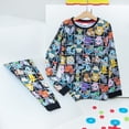 thumbnail image 3 of Set de pijamas Pokémon Pikachu para niños de 9 a 10 años, aplicación negra, 3 of 7