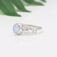 thumbnail image 3 of Beautiful Disney Rainbow Moonstone Ring,-925 Sterling Silver, Natural Moonstone Ring For Women, Moon Ring, 3 of 7