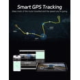 thumbnail image 5 of P10 Plus 4K WiFi Mirror Dash Cam, cámara de espejo retrovisor de 10" con tarjeta de 64 GB, Dash Cam cámara de respaldo delantera y trasera para automóviles, sistema de conducción inteligente ADAS, con, 5 of 5