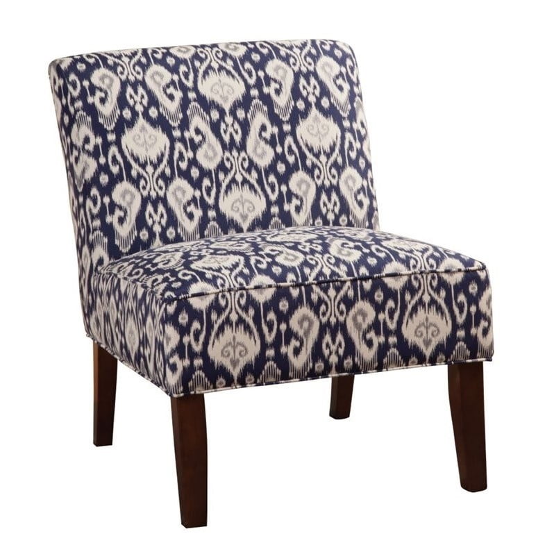 Coaster Fabric Accent Chair, Navy