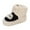 Black, variant on Zwiiyzr Unisex Baby First Walking Shoes 0-12 Months Infant Snow Booties Winter Toddler Boys Girls Fleece Soft Soled Shoes Booties Beige