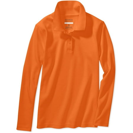 Girls' Long Sleeve Polo Shirt