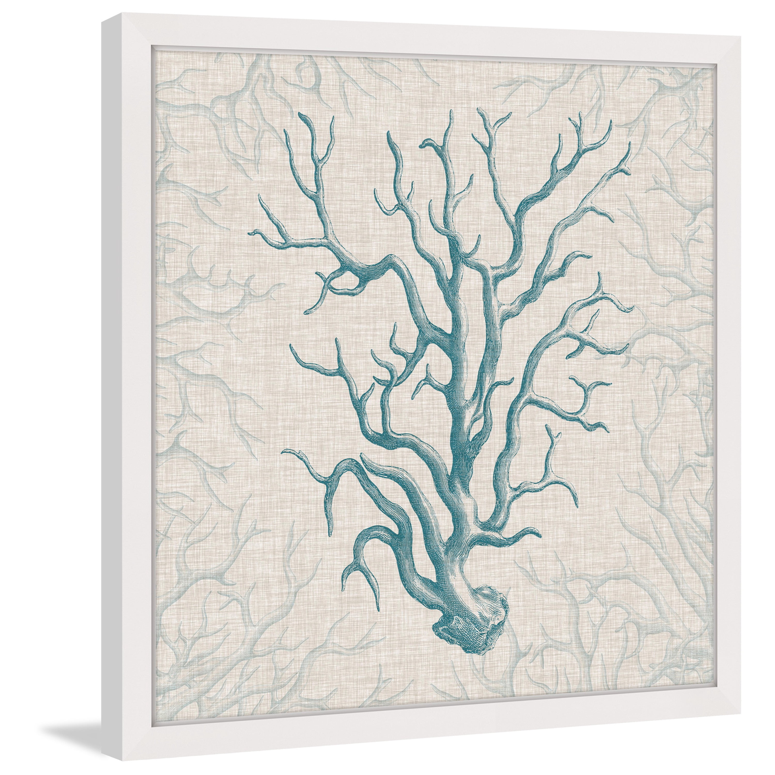 Marmont Hill "Coral Motif II" Framed Painting Print
