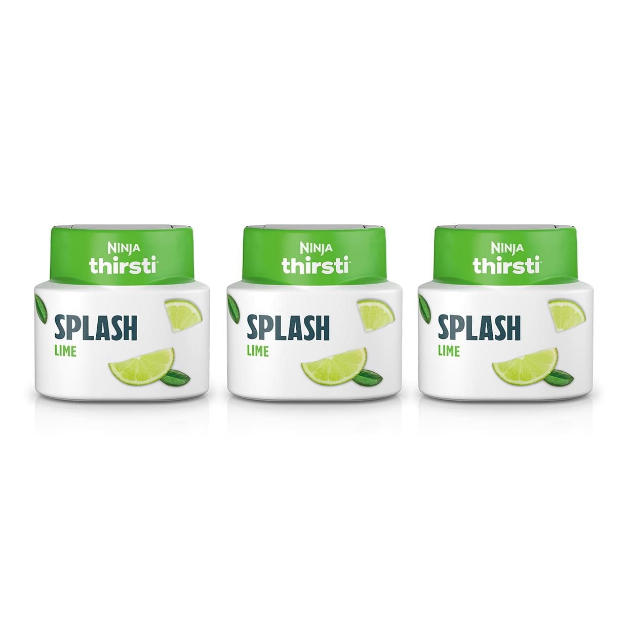 Ninja Thirsti Flavored Water Drops, Lively Lime, Crisp and Refreshing Sparkling Water, Zero Calories, Zero Sugar, Zero Sweeteners, Makes 20, 12oz drinks, WCFLME6C