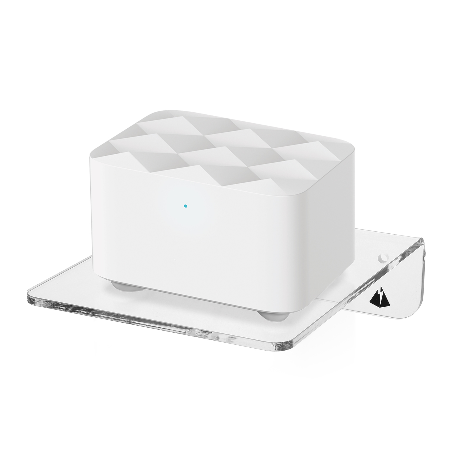 TXEsign Acrylic WiFi Router Shelf Wall Floating Shelf for Orbi WiFi Router, Google Nest