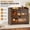 Amber, variant on Extra Large Bamboo Bread Box for Kitchen Countertop, Double Layer Bread Storage Container, Bread Bin Organizer for Pantry Cabinet, Black