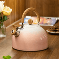 thumbnail image 3 of Whistle Teapot, Stainless Steel Teapot, Fast Boiling, Cool Handle, Ideal Choice for All Stoves-Pink., 3 of 4