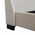 thumbnail image 6 of Park Avenue Queen Tufted Bed with Vintage Wing in Desert Sand Linen by Diamond Sofa, 6 of 7