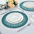 thumbnail image 5 of GZHJMY Mexican Talavera Round Placemats Set of 4, Non-Slip Heat Resistant Washable Table Mats for Kitchen Dining Table Decoration, 15.4", 5 of 6