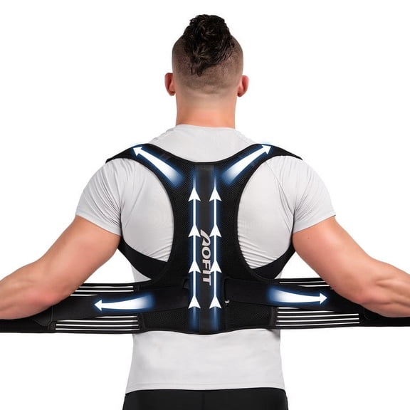 Back Brace for Lower Back Pain, Back Support Belt for Women & Men, Breathable Lower Back Brace with Lumbar Pad, Lower Back Pain Relief for Herniated Disc, Scoliosis, Sciatica, Small/Middle/Large Size