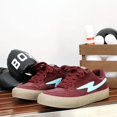 thumbnail image 7 of Men's Lace-Up Suede Lightning Pattern Low Top Skate Shoes, 7 of 7