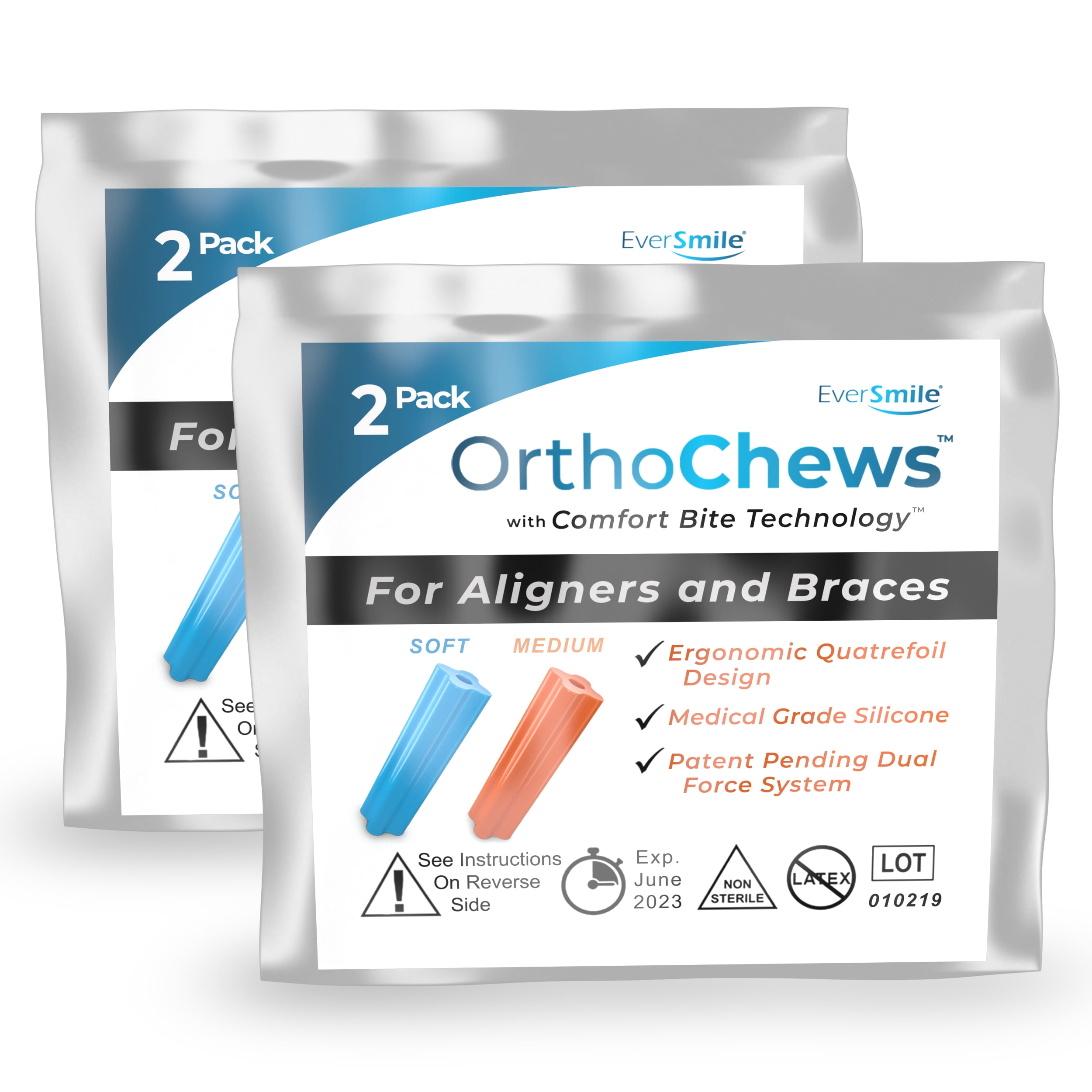 EverSmile OrthoChews Medical Grade Silicone Chew with Comfort Bite