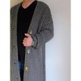 thumbnail image 4 of Men's Cardigan Traveling Hiking Camping Polyester Male Breathable Soft Open Front Sweater Simple Design Solid Color Long Sleeve Coat Clothes L, 4 of 7