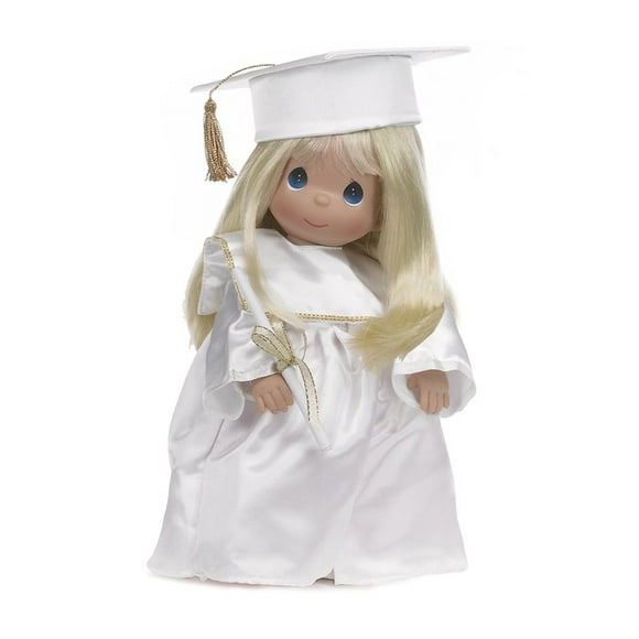 The Doll Maker Precious Moments Dolls Linda Rick Graduate Blonde 12 inch Doll