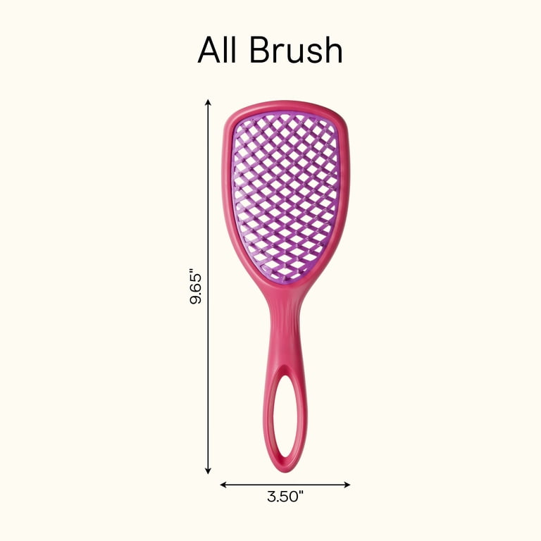 All Brush Vented Paddle Hair Brush, Pink photo 8