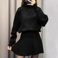 thumbnail image 3 of FDGIU ‌‌‌‌‌‌‌Women's Sweater Dress - Long Sleeve Ribbed Knit Maxi Bodycon, Slim Fit A Line Crewneck Fall Dress, 3 of 5