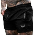 thumbnail image 2 of Floenr Mens Shorts,Men's Home Fitness Shorts Fashionable And Comfortable Sport Solid Color Shorts, 2 of 4