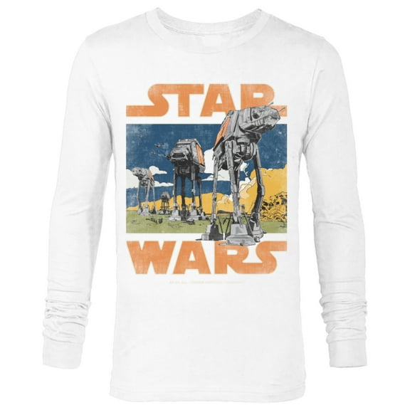 Star Wars AT-AT Walkers Vintage - Long Sleeve T-Shirt for Men - Customized-White