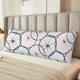 thumbnail image 5 of Body Pillow Cover, Bike Wheel Pattern Red Body Pillow Pillowcase With Zipper, Soft And Skin-Friendly Long Pillow Case For Hair And Skin(20"X54" ), 5 of 8