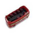 thumbnail image 3 of British Style Red Double Decker Bus Coin Bank Car Piggy Bank, 3 of 4