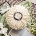 thumbnail image 5 of 3D Flower Round Throw Pillow Soft Sunflower Throw Pillow Small Daisy Flower Home Decoration Throw Pillow Cushion for Bedroom Sofa Car and Window Floor, 5 of 8