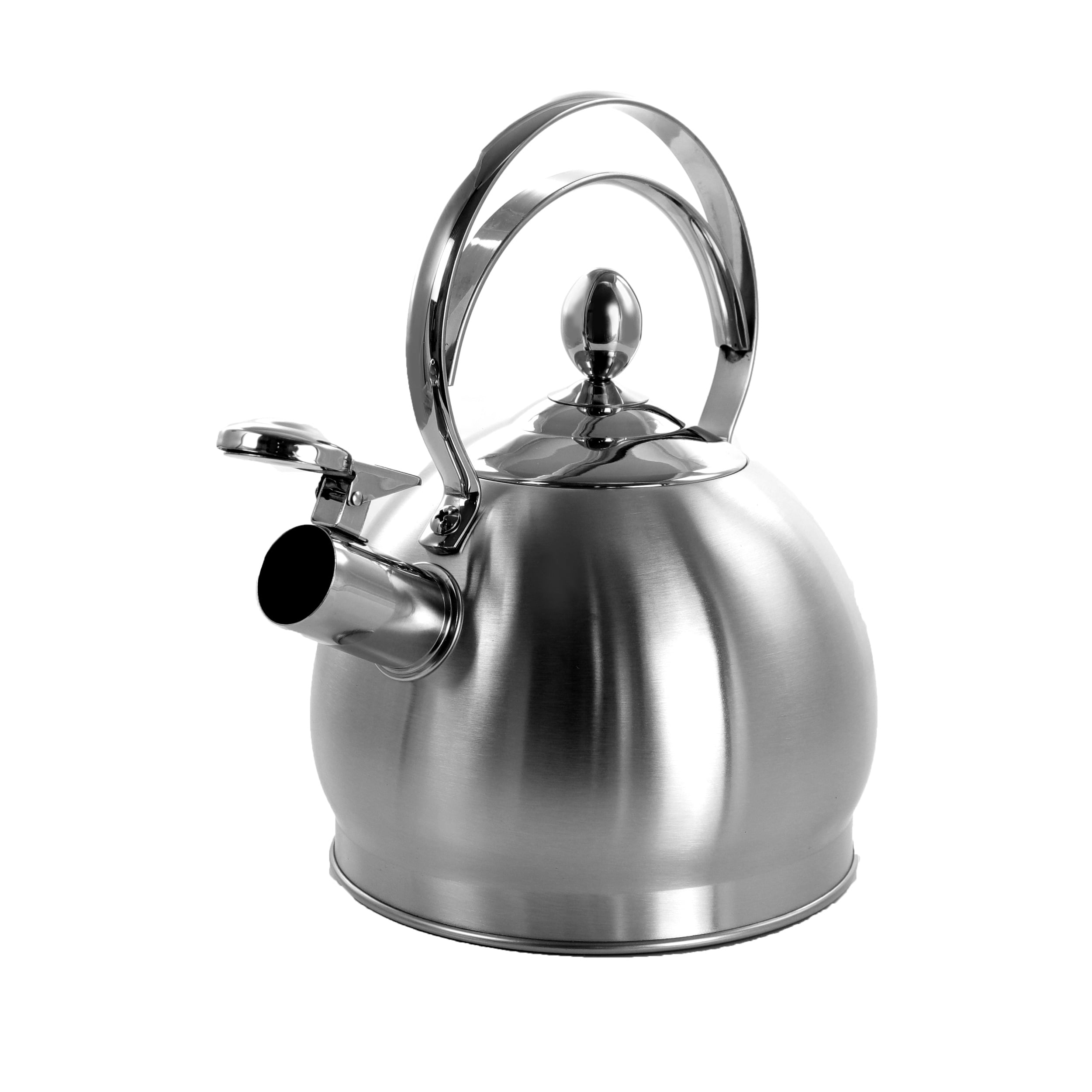 MegaChef 3 Liter Stovetop Whistling Kettle in Red - 9844605