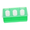 thumbnail image 2 of Bird Feeding Box Food Dispenser Water Trough Triple Feeding Station for Pigeons Chickens and Aviary Cages, 2 of 9