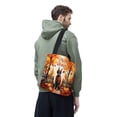 thumbnail image 3 of Happy Thanksgiving Doberman Pinscher Give Thanks Fall Beanie Scarf Welcome All Over Print 3D Canvas Tote Bag Doberman Dog Lover Gifts Reusable Handbag - 00020, 3 of 5