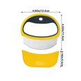 thumbnail image 3 of Snmubt Food Grade Stainless Steel Cutter Baking Tool Flour Roll Scraper Household Scraper Pizza Cutter Household Pizza Semicircle Baking Tool With Lid (Yellow), 3 of 6