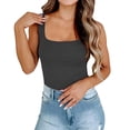 thumbnail image 4 of Tank Tops for Women Summer Solid Color Slim Fit Sleeveless Vests, 4 of 6