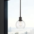 thumbnail image 2 of 516-1S-WPC-G124-6 Innovations Lighting Athens 1 Light 6" Mini Pendant Clear/Oil Rubbed Bronze, 2 of 2