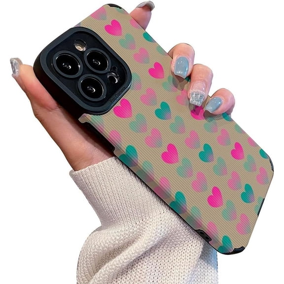 Love Heart Creative Personalized Silicone Case for Women Girls Compatible with iPhone Case (iPhone 11)