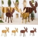 thumbnail image 2 of Ounissouiy Ciervo Forma Ornamento Fawn Animal Decoración Accesorios Kits de decoración para fiestas café profundo 10*9.5 cm Ounissouiy HA0624-04B, 2 of 6