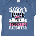 thumbnail image 4 of Inktastic Im Not Just Daddys Little Im a Truckers Daughter Girls Baby Bodysuit, 4 of 5