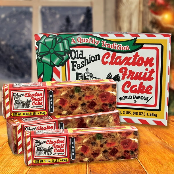 Claxton Fruit Cake 31 Lb. DARK Recipe Individually Wrapped 1 Lb