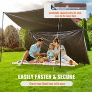 VEVOR Tarp 16 x 20 ft 10Mil Heavy Duty Waterproof Plastic Poly Tear UV Resistant