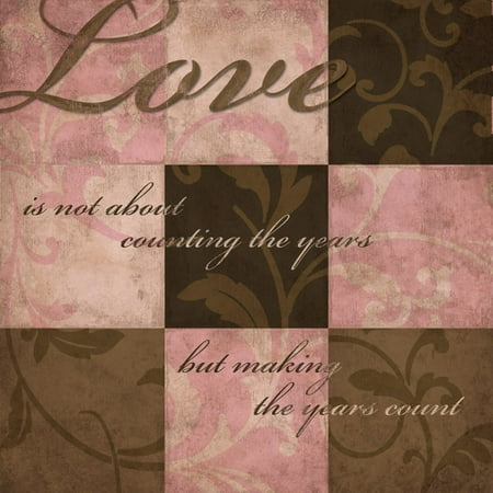 Romantic Love Quote Poster Inspirational Saying Pink Painting Best Valentines Gift Poster