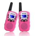 thumbnail image 1 of Walkie Talkies Retevis RT388 para niños de largo alcance, 1 km, color rosa, 1 of 9