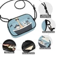 thumbnail image 3 of FORMRS Mini Crossbody Bag for Women Adjustable Shoulder Rope Travel Casual Phone Purse, Pirate Animals, 3 of 7