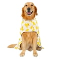 thumbnail image 5 of HDE Dog Bathrobe Drying Towel with Hood for Large Dogs White Rubber Ducks XXL, 5 of 7