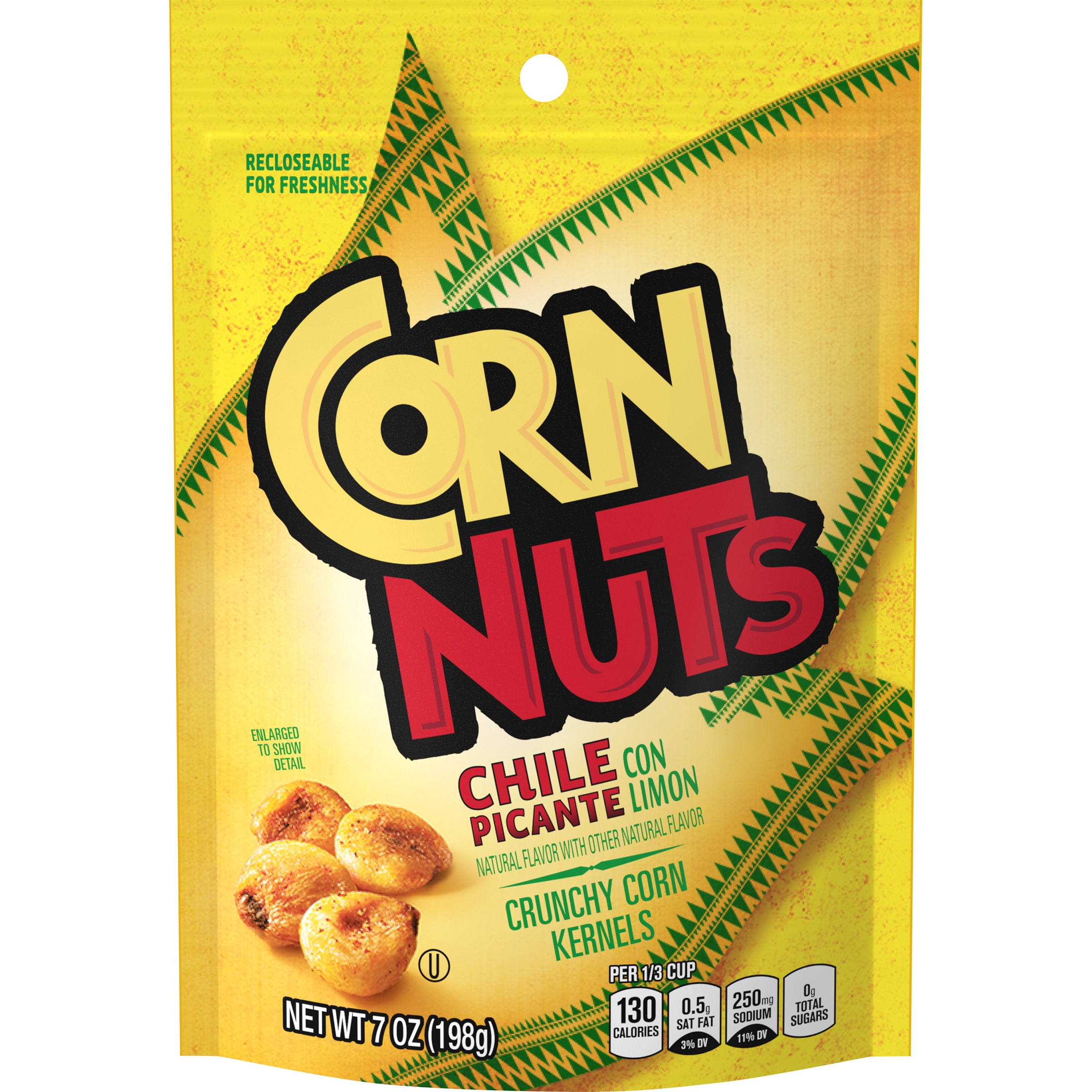 Corn Nuts Chile Picante con Limon Crunchy Corn Kernels, 7 oz Bag