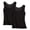 Black, variant on Women's Ribbed Tank Top (White, XXL)