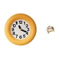 thumbnail image 1 of Reloj De Madera Silencioso De Estilo Contemporáneo Y Sofá En Miniatura Para Cocina, Comedor, Dormitorio, Casa De Muñecas, Bricolaje, Escena De La Vida Cotidiana, Muebles De Simulación, 1 of 8