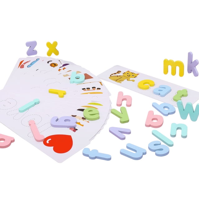 Juego de letras a juego Ver y deletrear Aprendizaje Juguetes educativos Alfabetos