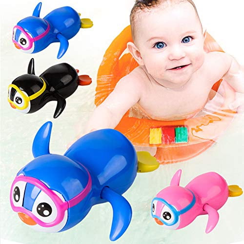 penguin bath toy slide