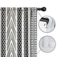 thumbnail image 4 of Blackout Kids Curtains,White Geometric Diamond Chevron Pattern Childrens Insulated Curtains Set Of 2,Bedroom Essentials,Toddler Room Decor 42x63in(106x160cm), 4 of 5